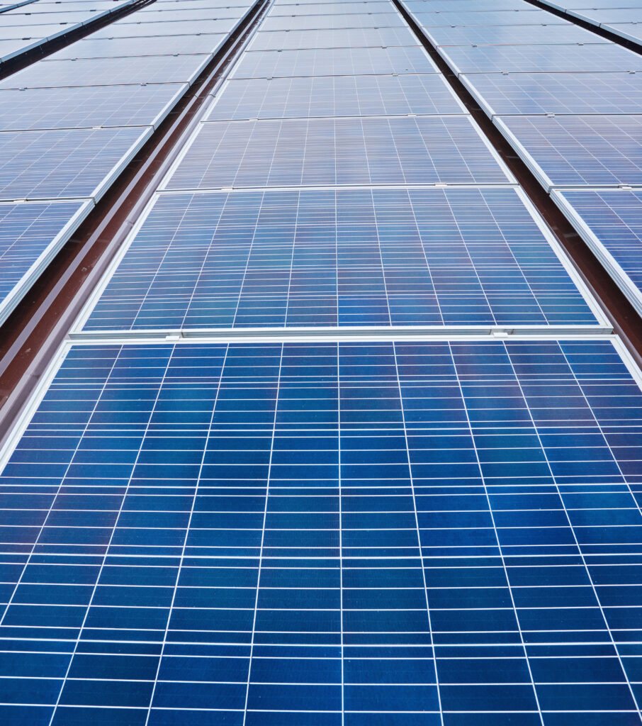 close up solar photovoltaic panels